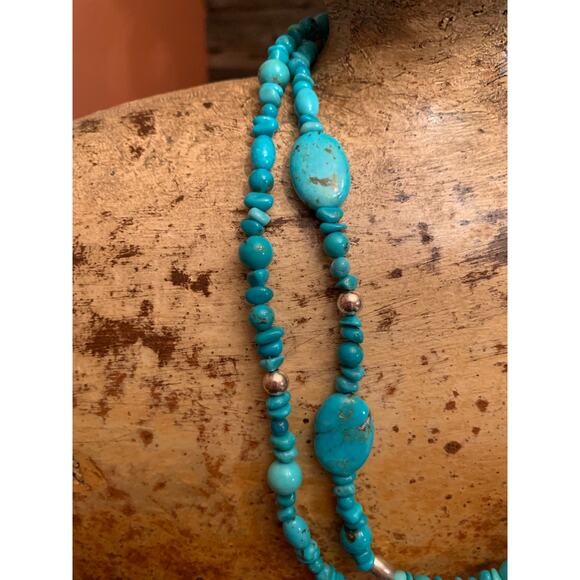 Relios Sterling Silver and Turquoise Necklace - Picture 3 of 5